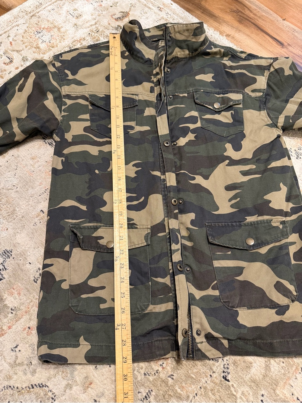 Women’s Camo Jacket - Green Camo - Picture 5 of 5